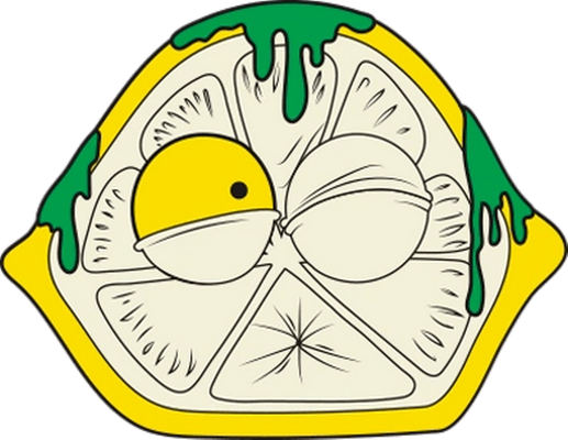 citron - fruit - alimentation - smiley émoticône émoji cartoon clipart illustration - artémotic