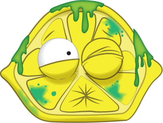 citron - fruit - alimentation - smiley émoticône émoji cartoon clipart illustration - artémotic