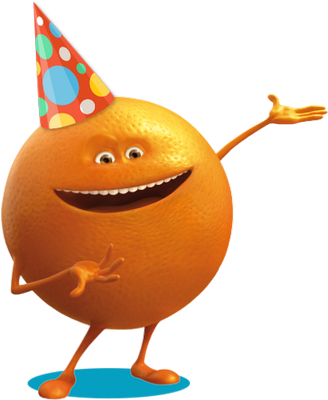 orange - fruit - alimentation - smiley émoticône émoji cartoon clipart illustration - artémotic
