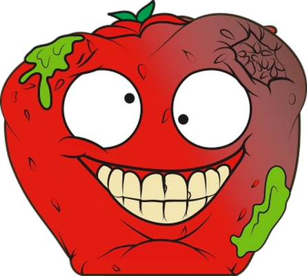 fruit [The Grossery Gang] - alimentation - smiley émoticône émoji cartoon clipart illustration - artémotic