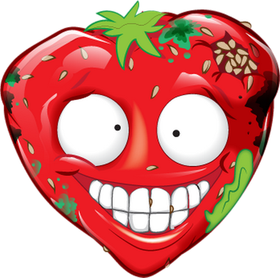 fruit [The Grossery Gang] - alimentation - smiley émoticône émoji cartoon clipart illustration - artémotic