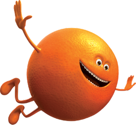 orange - fruit - alimentation - smiley émoticône émoji cartoon clipart illustration - artémotic