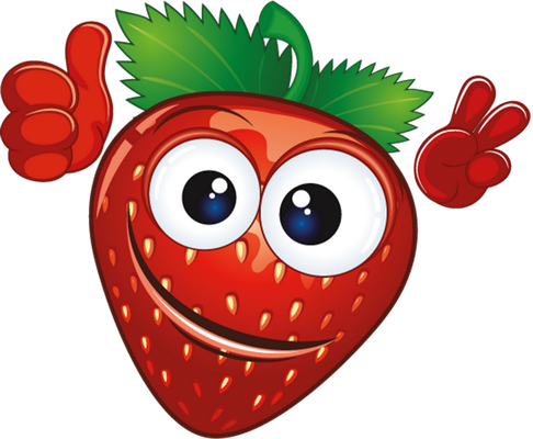 fruit - alimentation - smiley émoticône émoji cartoon clipart illustration - artémotic