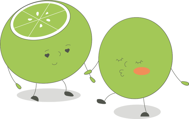 citron - fruit - alimentation - smiley émoticône émoji cartoon clipart illustration - artémotic