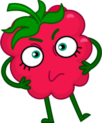 framboise - fruit - alimentation - smiley émoticône émoji cartoon clipart illustration - artémotic