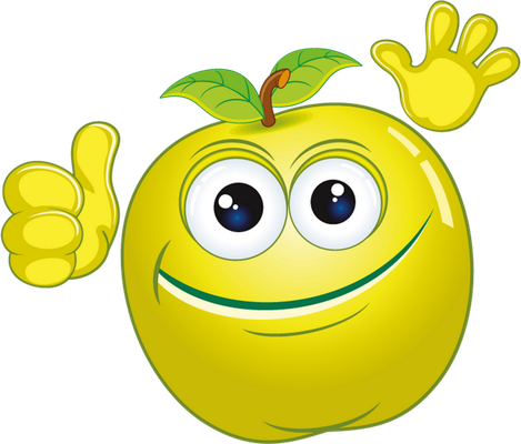 fruit - alimentation - smiley émoticône émoji cartoon clipart illustration - artémotic