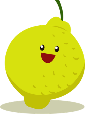 citron - fruit - alimentation - smiley émoticône émoji cartoon clipart illustration - artémotic