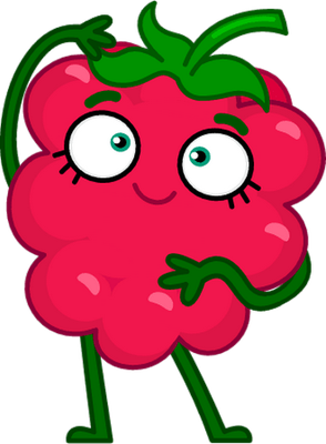 framboise - fruit - alimentation - smiley émoticône émoji cartoon clipart illustration - artémotic