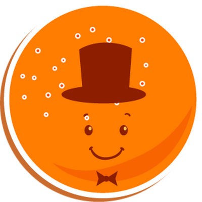 orange - fruit - alimentation - smiley émoticône émoji cartoon clipart illustration - artémotic