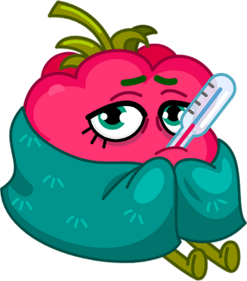 framboise - fruit - alimentation - smiley émoticône émoji cartoon clipart illustration - artémotic