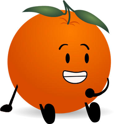 orange - fruit - alimentation - smiley émoticône émoji cartoon clipart illustration - artémotic