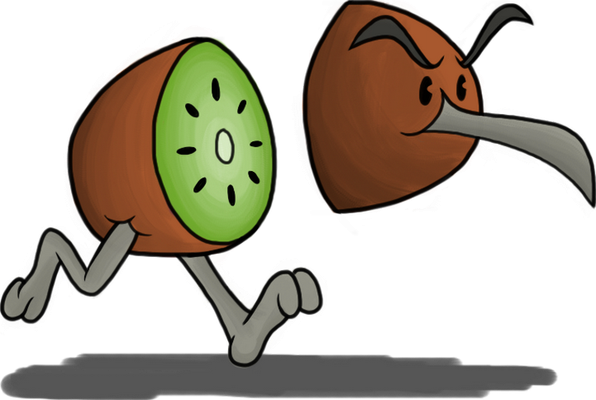 kiwi - fruit - alimentation - smiley émoticône émoji cartoon clipart illustration - artémotic