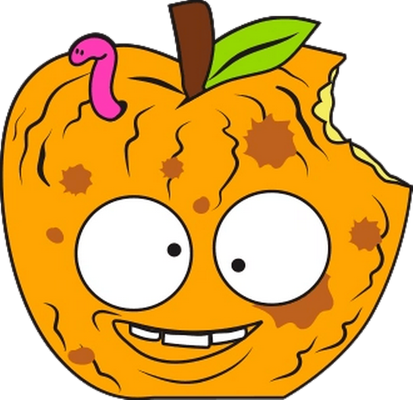 fruit [The Grossery Gang] - alimentation - smiley émoticône émoji cartoon clipart illustration - artémotic