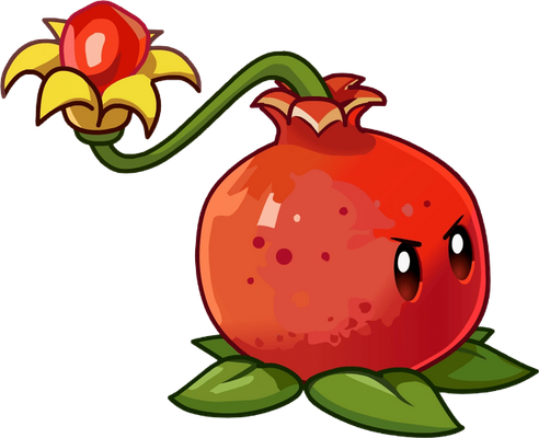 grenade [Plants vs Zombies] - fruit - alimentation - smiley émoticône émoji cartoon clipart illustration - artémotic