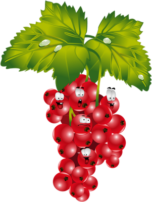 groseille - fruit - alimentation - smiley émoticône émoji cartoon clipart illustration - artémotic