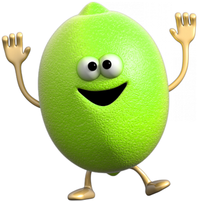 citron - fruit - alimentation - smiley émoticône émoji cartoon clipart illustration - artémotic