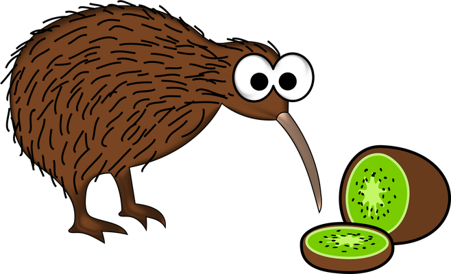kiwi - fruit - alimentation - smiley émoticône émoji cartoon clipart illustration - artémotic