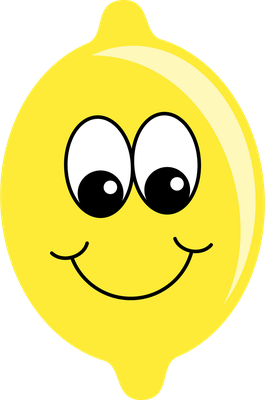 citron - fruit - alimentation - smiley émoticône émoji cartoon clipart illustration - artémotic