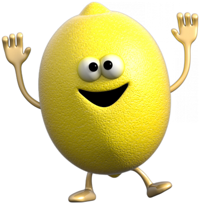 citron - fruit - alimentation - smiley émoticône émoji cartoon clipart illustration - artémotic