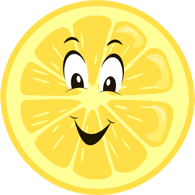 citron - fruit - alimentation - smiley émoticône émoji cartoon clipart illustration - artémotic