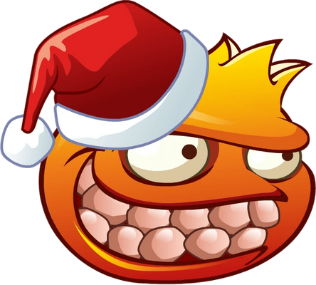 grenade [Plants vs Zombies] - fruit - alimentation - smiley émoticône émoji cartoon clipart illustration - artémotic