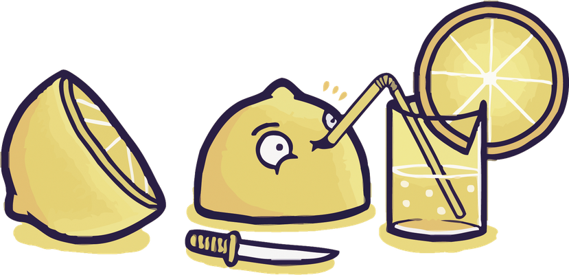 citron - fruit - alimentation - smiley émoticône émoji cartoon clipart illustration - artémotic