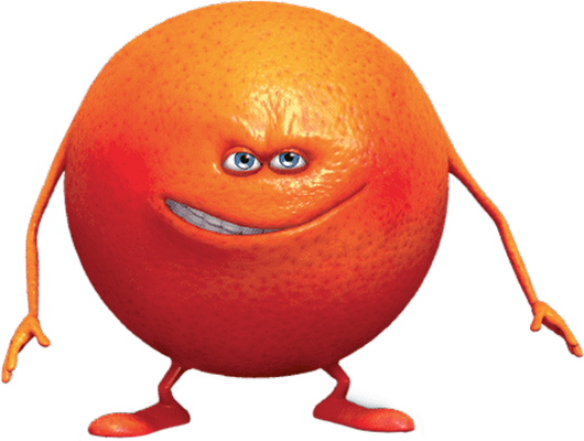 orange - fruit - alimentation - smiley émoticône émoji cartoon clipart illustration - artémotic