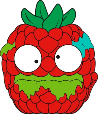 fruit [The Grossery Gang] - alimentation - smiley émoticône émoji cartoon clipart illustration - artémotic
