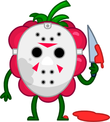 framboise - fruit - alimentation - smiley émoticône émoji cartoon clipart illustration - artémotic