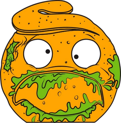orange - fruit - alimentation - smiley émoticône émoji cartoon clipart illustration - artémotic