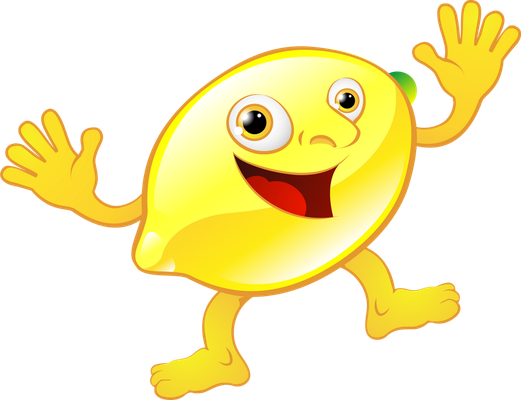 citron - fruit - alimentation - smiley émoticône émoji cartoon clipart illustration - artémotic