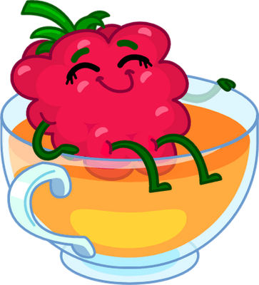 framboise - fruit - alimentation - smiley émoticône émoji cartoon clipart illustration - artémotic