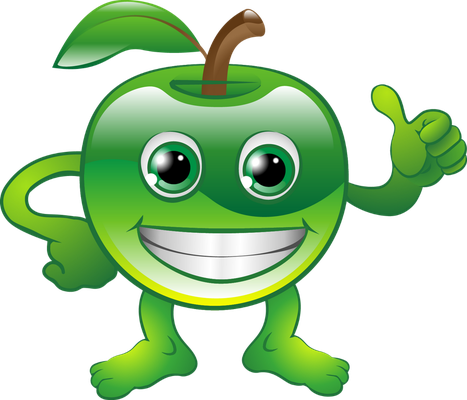 fruit - alimentation - smiley émoticône émoji cartoon clipart illustration - artémotic