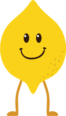 citron - fruit - alimentation - smiley émoticône émoji cartoon clipart illustration - artémotic