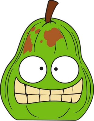 fruit [The Grossery Gang] - alimentation - smiley émoticône émoji cartoon clipart illustration - artémotic