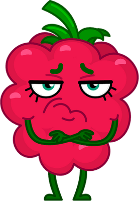 framboise - fruit - alimentation - smiley émoticône émoji cartoon clipart illustration - artémotic