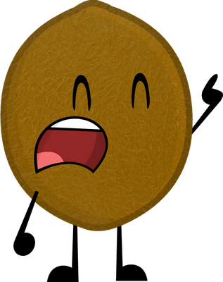 kiwi - fruit - alimentation - smiley émoticône émoji cartoon clipart illustration - artémotic