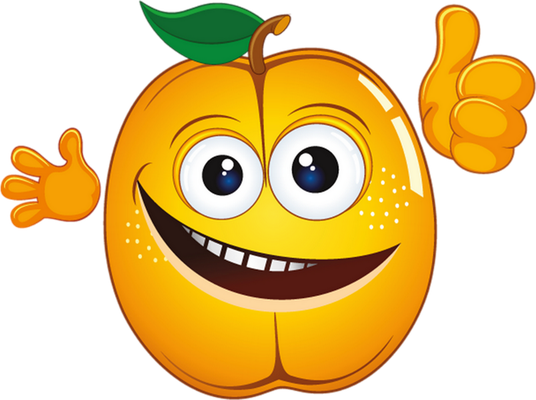fruit - alimentation - smiley émoticône émoji cartoon clipart illustration - artémotic