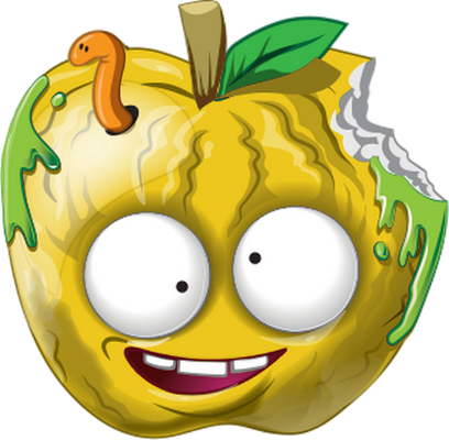 fruit [The Grossery Gang] - alimentation - smiley émoticône émoji cartoon clipart illustration - artémotic