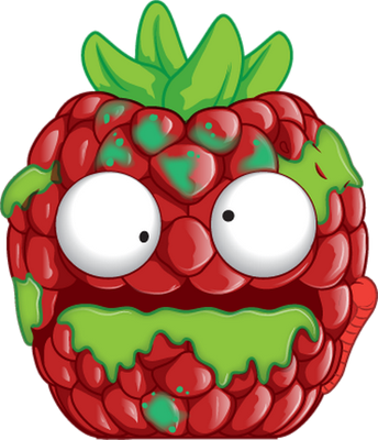 fruit [The Grossery Gang] - alimentation - smiley émoticône émoji cartoon clipart illustration - artémotic