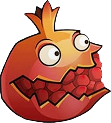 grenade [Plants vs Zombies] - fruit - alimentation - smiley émoticône émoji cartoon clipart illustration - artémotic
