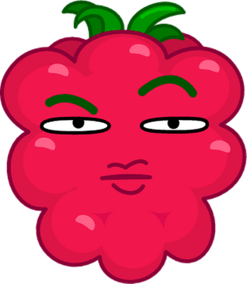 framboise - fruit - alimentation - smiley émoticône émoji cartoon clipart illustration - artémotic