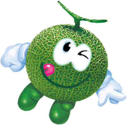 melon - fruit - alimentation - smiley émoticône émoji cartoon clipart illustration - artémotic