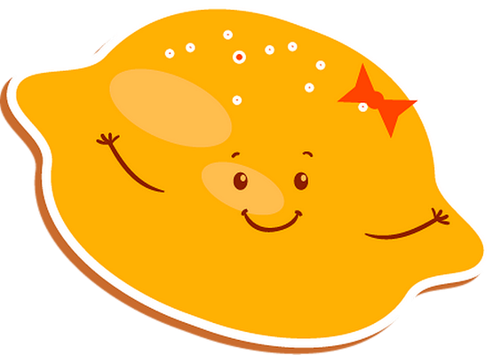 citron - fruit - alimentation - smiley émoticône émoji cartoon clipart illustration - artémotic