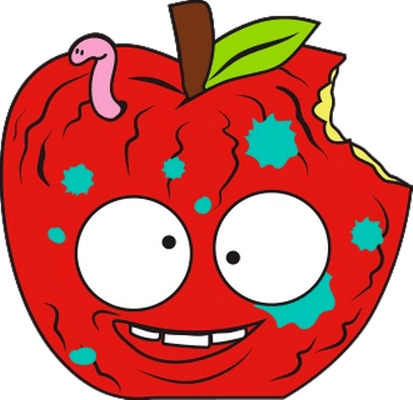 fruit [The Grossery Gang] - alimentation - smiley émoticône émoji cartoon clipart illustration - artémotic