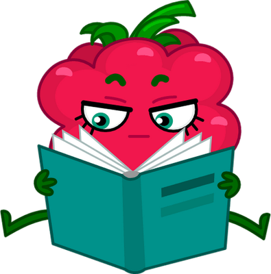 framboise - fruit - alimentation - smiley émoticône émoji cartoon clipart illustration - artémotic