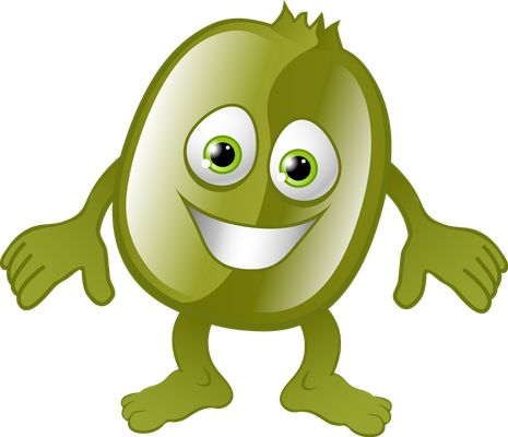 kiwi - fruit - alimentation - smiley émoticône émoji cartoon clipart illustration - artémotic
