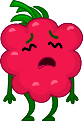 framboise - fruit - alimentation - smiley émoticône émoji cartoon clipart illustration - artémotic