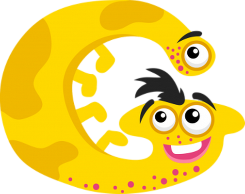 lettre - alphabet - éducation - smiley émoticône émoji cartoon clipart illustration - artémotic