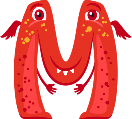 lettre - alphabet - éducation - smiley émoticône émoji cartoon clipart illustration - artémotic